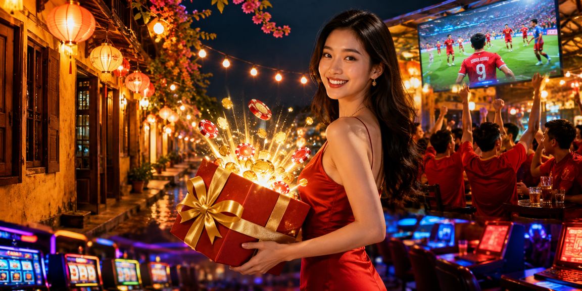 Buổi tối tại chợ đêm Hội An – người dùng duyệt kèo thể thao trên điện thoại