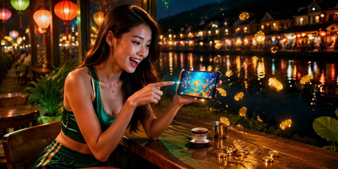 Người dùng tại Huế xem khuyến mãi casino nk888 trên điện thoại bên tách cà phê