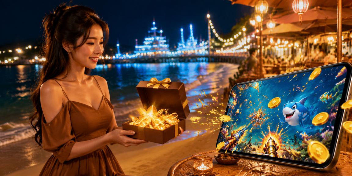 Người dùng Vũng Tàu chơi bắn cá trên điện thoại bên ly cà phê Việt